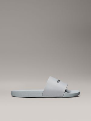 grey logo sliders for men calvin klein