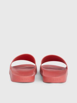 baked apple logo sliders for men calvin klein