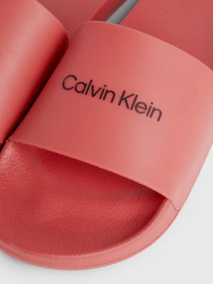 baked apple logo sliders for men calvin klein