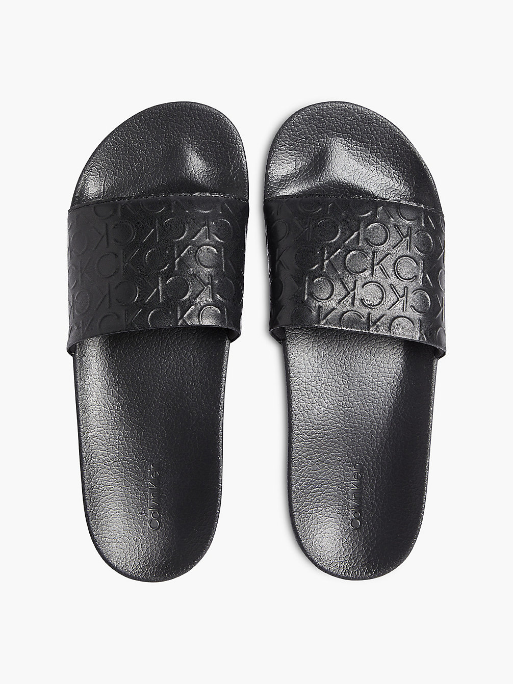 CK BLACK Logo-Slippers undefined Herren Calvin Klein