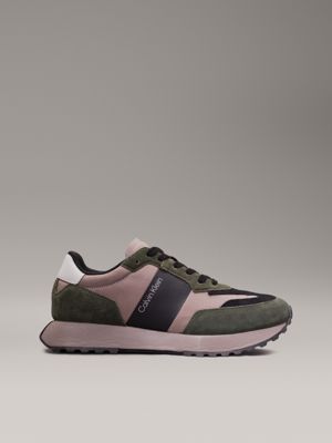 green suede trainers for men calvin klein