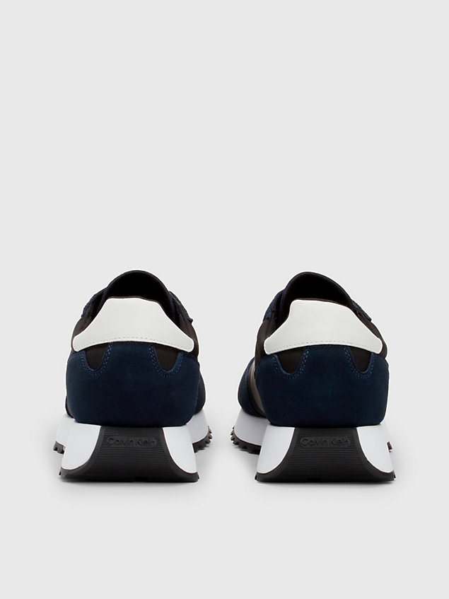 blue buty sportowe z zamszu dla mężczyźni - calvin klein