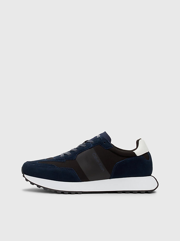 blue suede trainers for men calvin klein