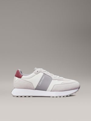 white suede trainers for men calvin klein