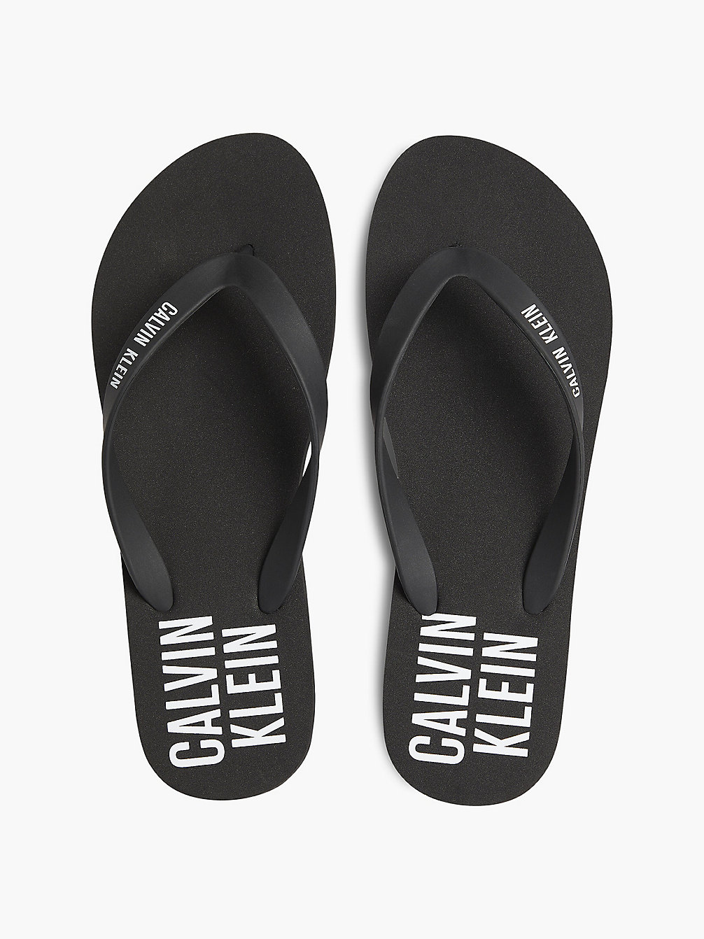 BLACK Logo Flip Flops undefined men Calvin Klein