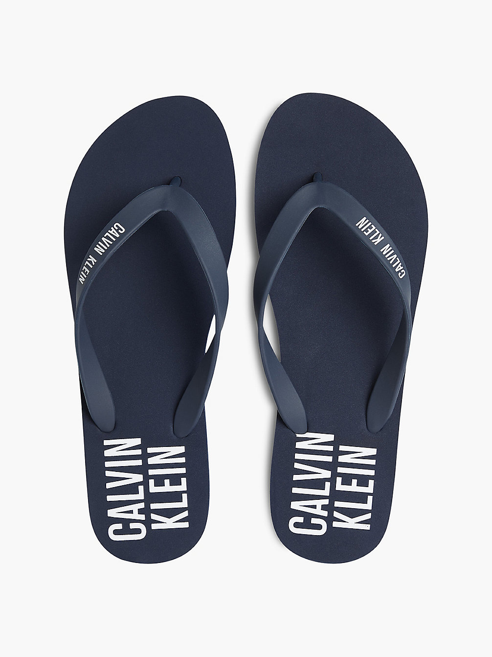 NAVY IRIS Logo Flip Flops undefined men Calvin Klein
