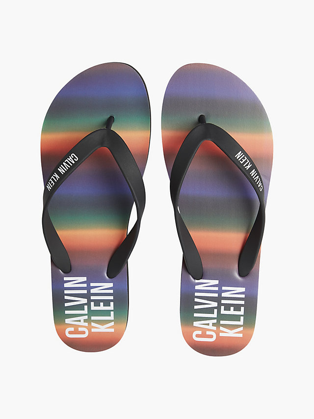 CK Pride Rainbow Aop Logo Flip Flops - Pride undefined men Calvin Klein