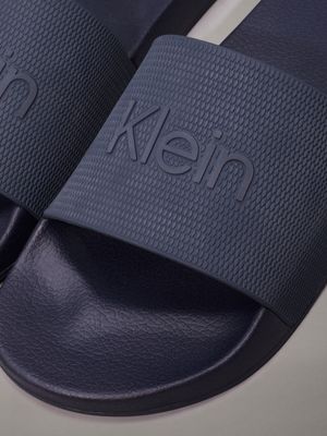 navy logo sliders for men calvin klein