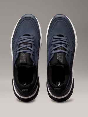 calvin navy knit trainers for men calvin klein