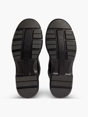 PVH BLACK Botas de piel y nailon reciclado de hombre CALVIN KLEIN