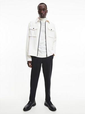 PVH BLACK Botas de piel y nailon reciclado de hombre CALVIN KLEIN