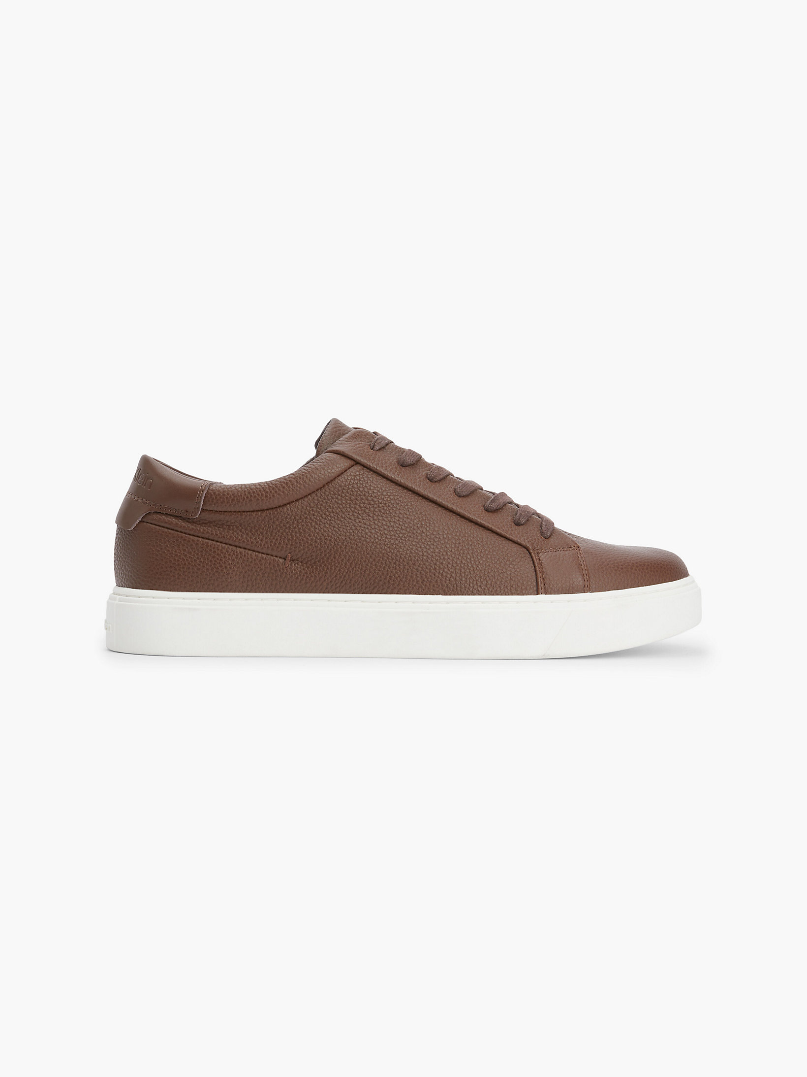 Chester Brown Leather Trainers undefined men Calvin Klein