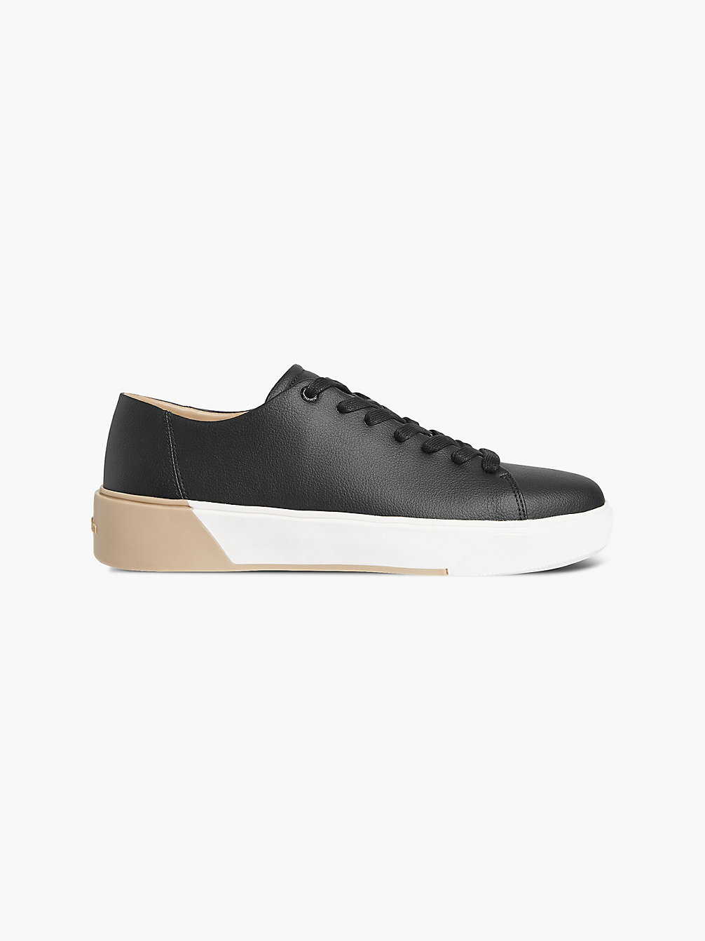 PVH BLACK Recycled Vegan Leather Trainers undefined men Calvin Klein