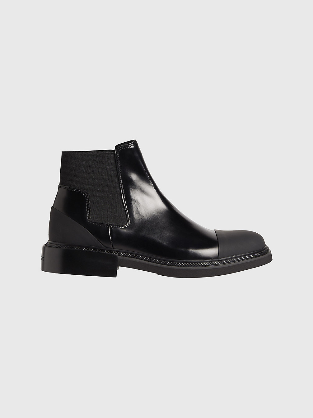 PVH BLACK Leather Chelsea Boots undefined men Calvin Klein