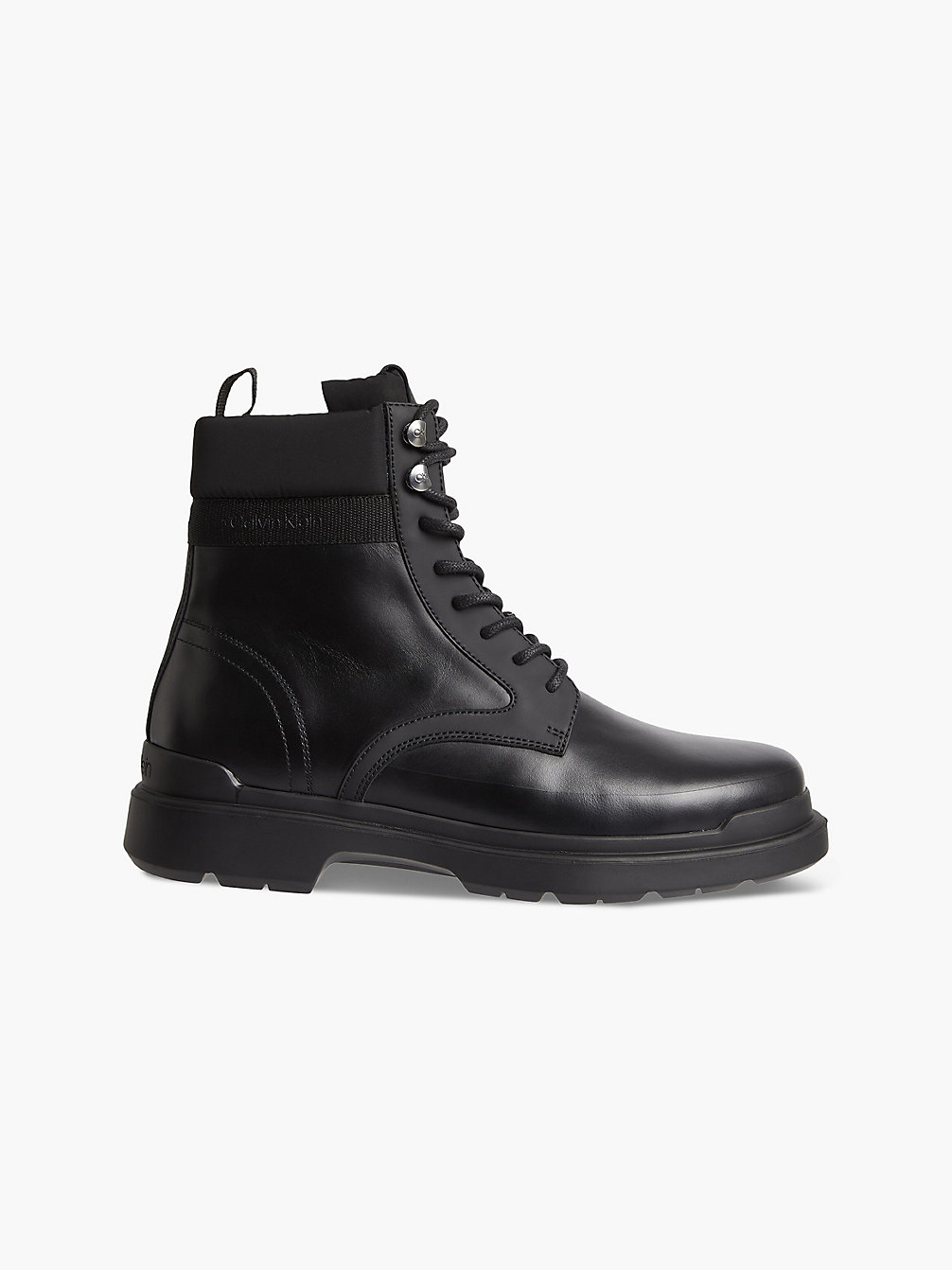 CK BLACK Leather Boots undefined men Calvin Klein