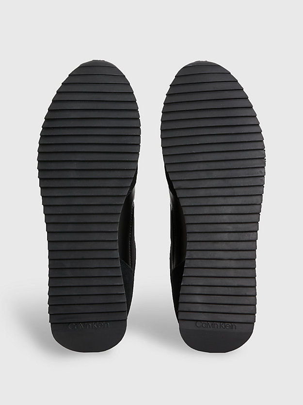 zapatillas de ante con logo black seasonal mono de hombre calvin klein