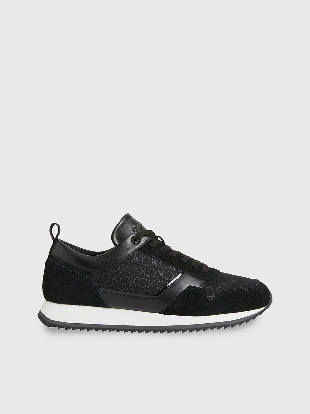 BLACK SEASONAL MONO Suède Sneakers Met Logo undefined heren Calvin Klein