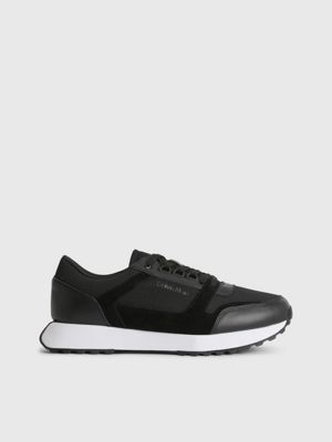 CK BLACK Recycled Cordura® And Leather Trainers undefined men Calvin Klein