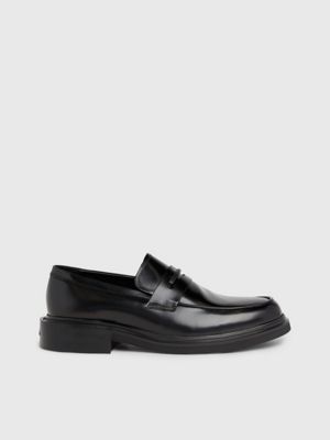 Calvin klein patent clearance leather loafers