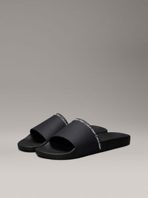 ck black logo sliders for men calvin klein