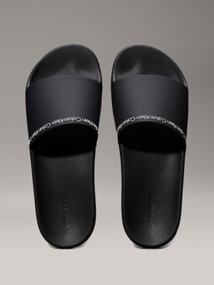 ck black logo sliders for men calvin klein