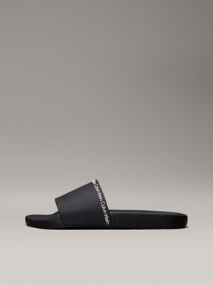 ck black logo sliders for men calvin klein