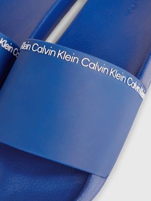 delta blue logo sliders for men calvin klein