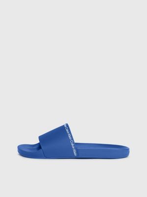 delta blue logo sliders for men calvin klein