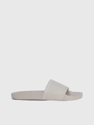 grey logo sliders for men calvin klein