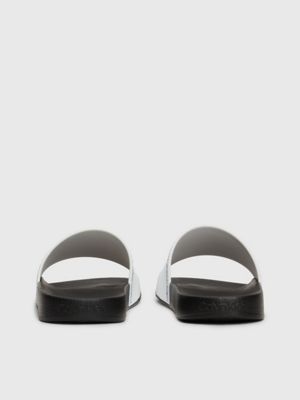 bright white logo sliders for men calvin klein