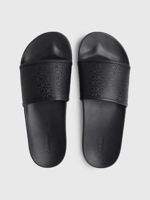  gerecyclede sliders met logo voor heren - calvin klein