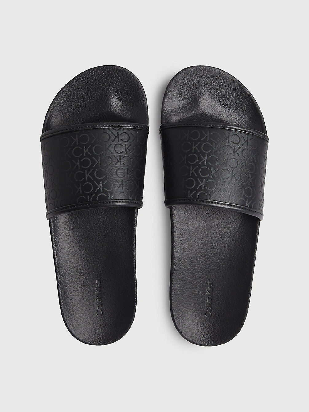 BLACK MONO Recycelte Slippers Mit Logo undefined Herren Calvin Klein