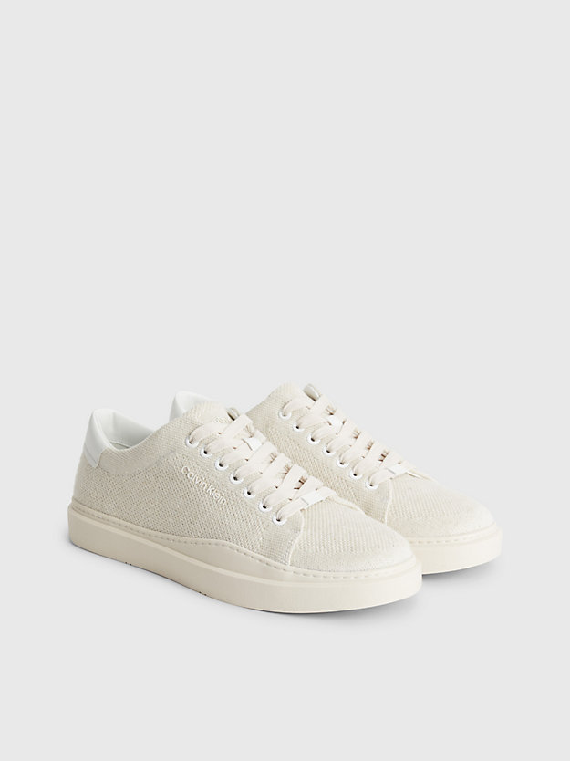 MARSHMALLOW Sustainable Knit Trainers for men CALVIN KLEIN