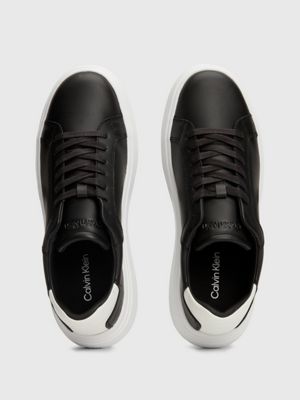 Calvin klein leather on sale trainers