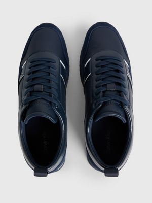 CK NAVY Leather Trainers for men CALVIN KLEIN