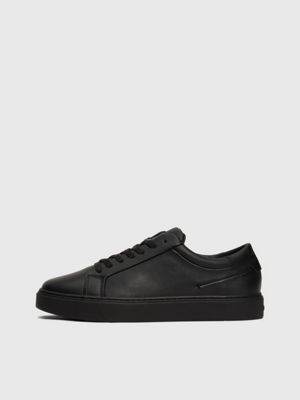 Sneakers zwart leer discount heren