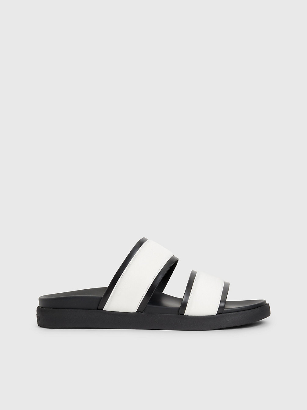 BLACK / WHITE Recycled Nylon Sandals undefined men Calvin Klein
