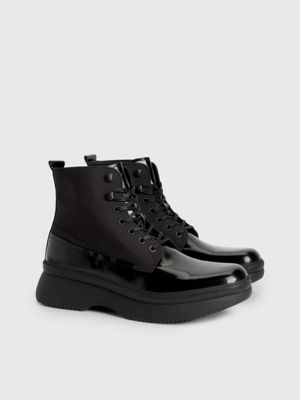 calvin klein boots black