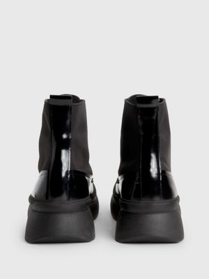 calvin klein boots black