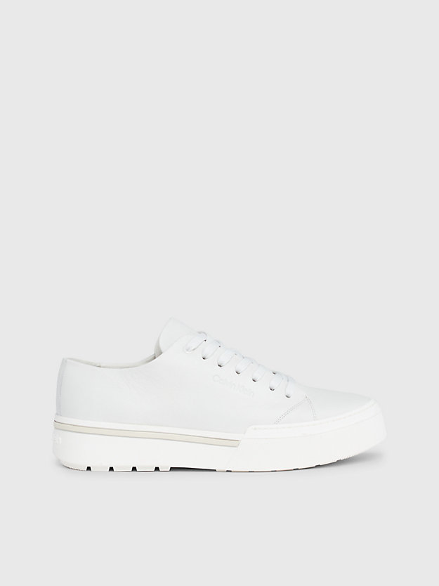 marshmallow leather trainers for men calvin klein