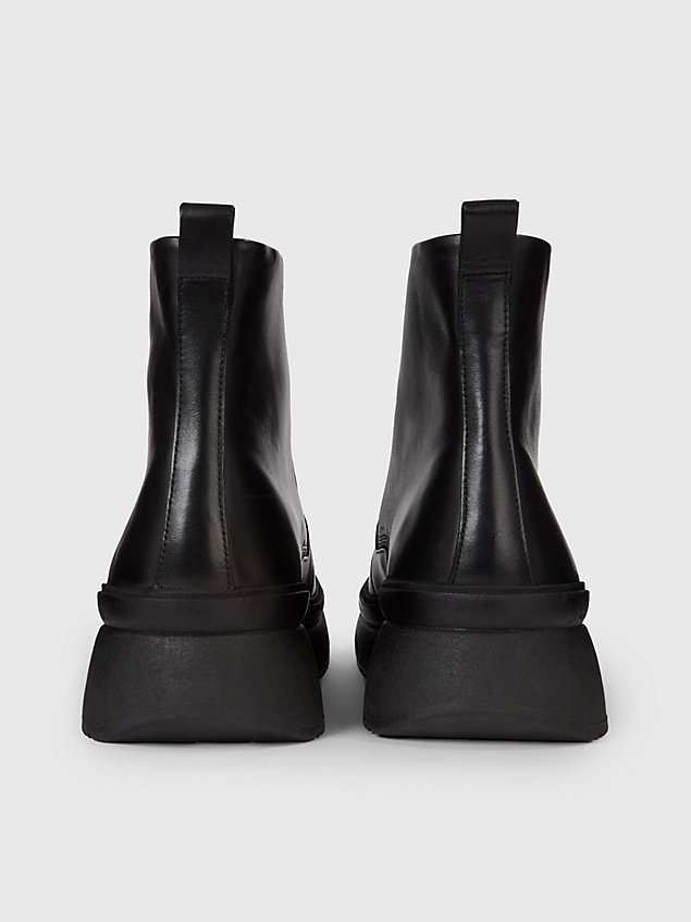 black leder-boots für herren - calvin klein