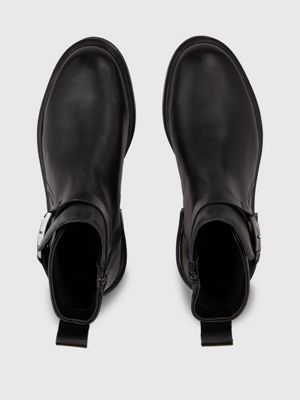 Calvin klein leather clearance booties