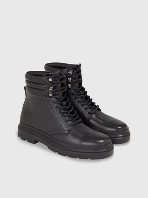 Leather Logo Boots Calvin Klein HM0HM01211BEH