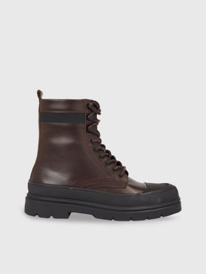 Calvin klein deals men's boots leather