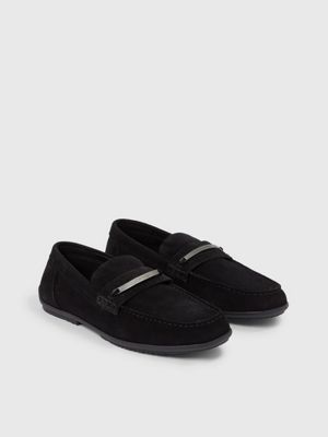 Calvin klein 2025 black suede loafers