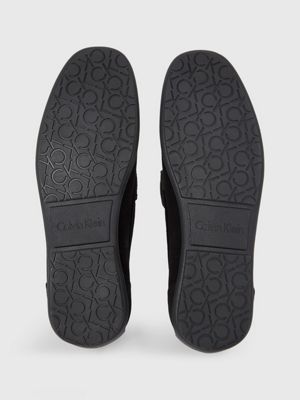 Calvin klein black suede loafers hotsell
