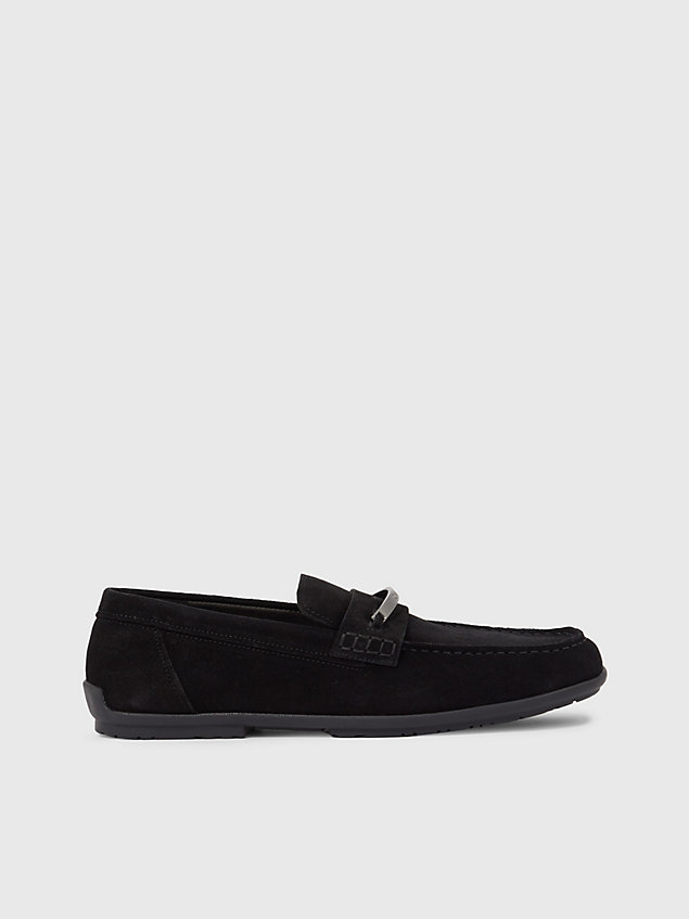 black suede loafers for men calvin klein