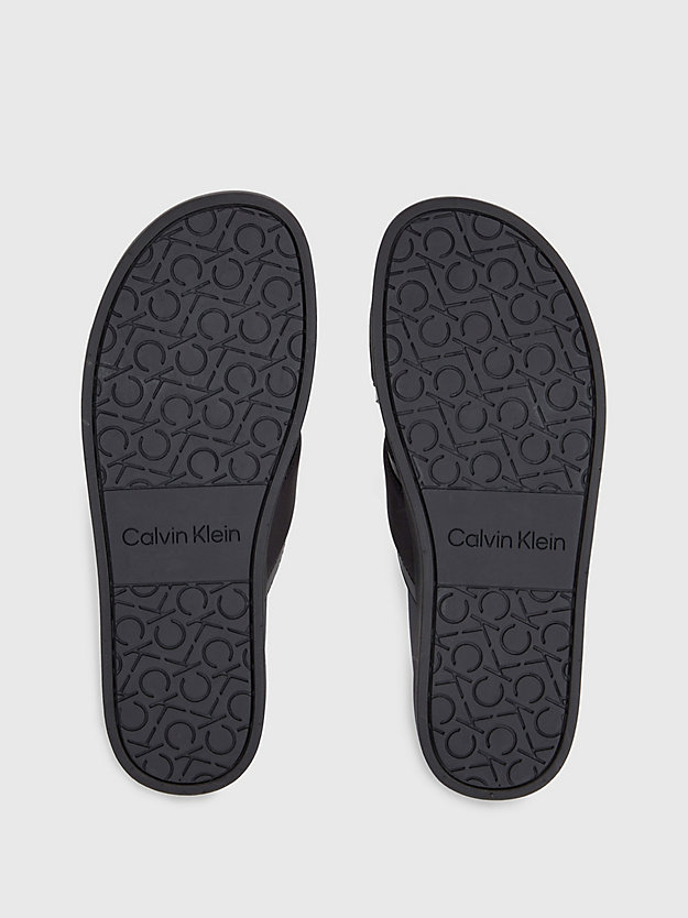 TRIPLE BLACK Recycled Nylon Sandals for men CALVIN KLEIN