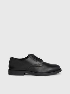 Calvin klein outlet black leather shoes