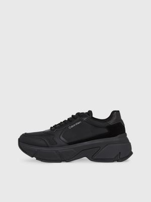 Calvin klein black chunky hot sale trainers